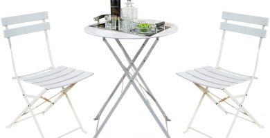 Conjunto de Bistró Set, 2 Sillas y 1 Mesa,