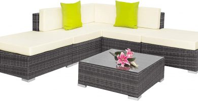 Conjunto de Muebles de Ratán, Set Modular Asientos y Mesa
