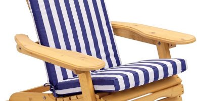 Sillón Mecedora en Madera Maciza Natural