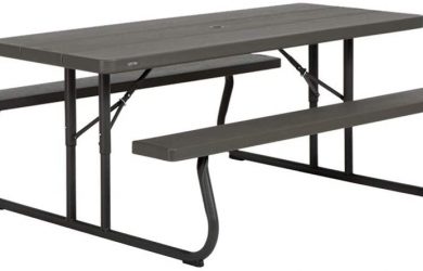 Mesa con bancos plegable ultrarresistente lifetime
