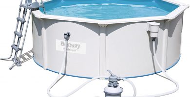 BESTWAY 56574 - Piscina Desmontable de Acero Hydrium 360x120 cm Depuradora de arena de 2.006 litros