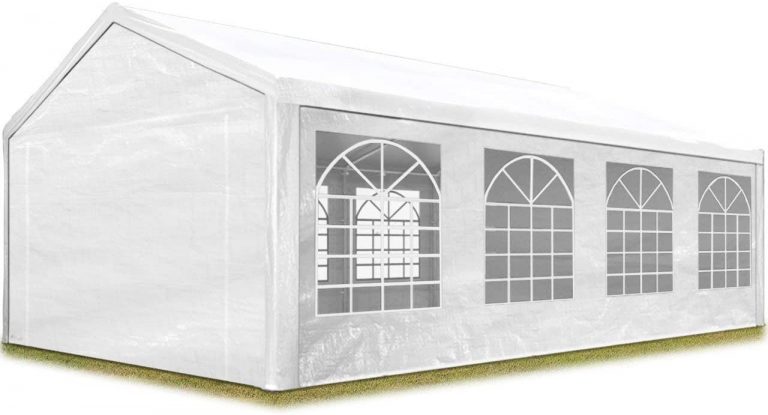 Carpa para Fiestas 4x8 m en Blanco Lona Impermeable