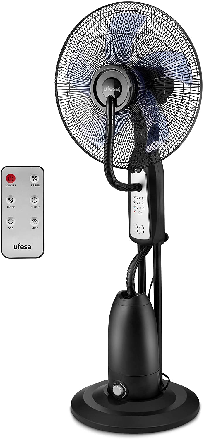 Ufesa MF4090 - Ventilador nebulizador, mando a distancia, 3 modos