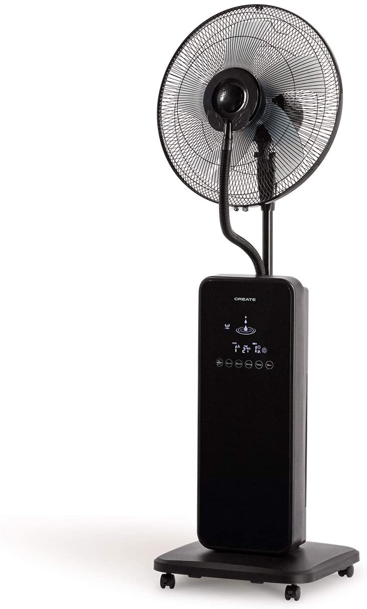 Ventilador de Pie Oscilante con Nebulizador de Agua