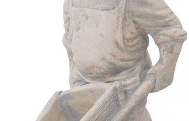 Escultura gnomo de jardín Figura Estatua Piedra Artificial Estilo Antiguo