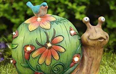 Figura decorativa de caracol solar