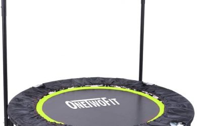 Trampolín Plegable Pequeño Fitness de 40 Pulgadas con Mango