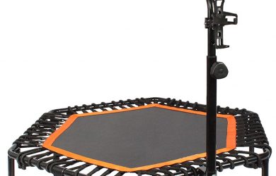 Trampolín de Rebote con Mango Ajustable para Adultos Fitness