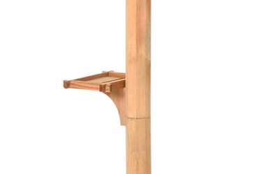 Comedero para Pájaros de Pie de Madera Maciza 49x45x139