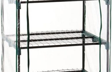 Invernadero, 4 baldas, Verde, 49x69x158 cm