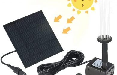 Bomba Solar para Estanque con 3 Boquillas