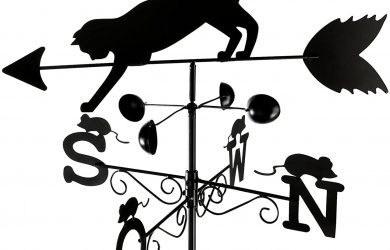 Veleta Gato Gallo, Negro, 40 x 50 x 170 cm