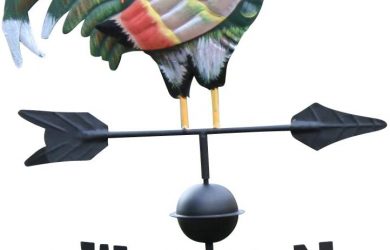 Veleta con gallo y palo para el suelo