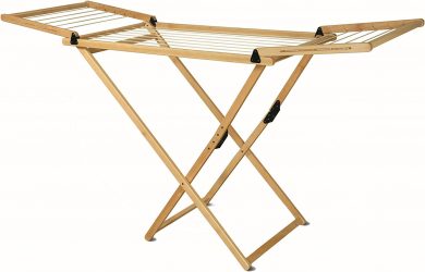 Tendedero Plegable de Haya Natural Barnizado