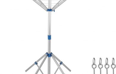Tendedero portátil Plegable con 4 Brazos y 4 Pies