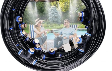 Sistema de enfriamiento por nebulización al aire libre para patio