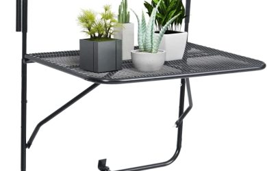 Mesa de Balcón Auxiliar Exterior Plegable