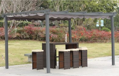 Pérgola de Aluminio con Techo Retráctil