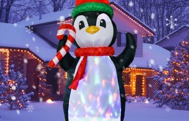 Pingüino Inflable de Navidad