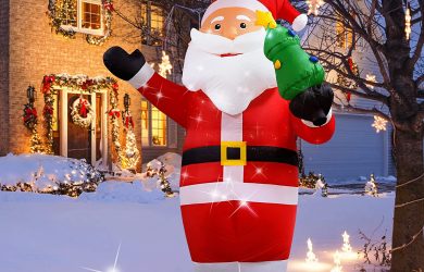 Santa Claus Hinchable con Luces LED