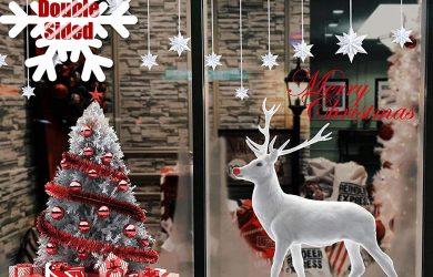 Vinilos Navideños de Puerta Extraíble para Escaparate